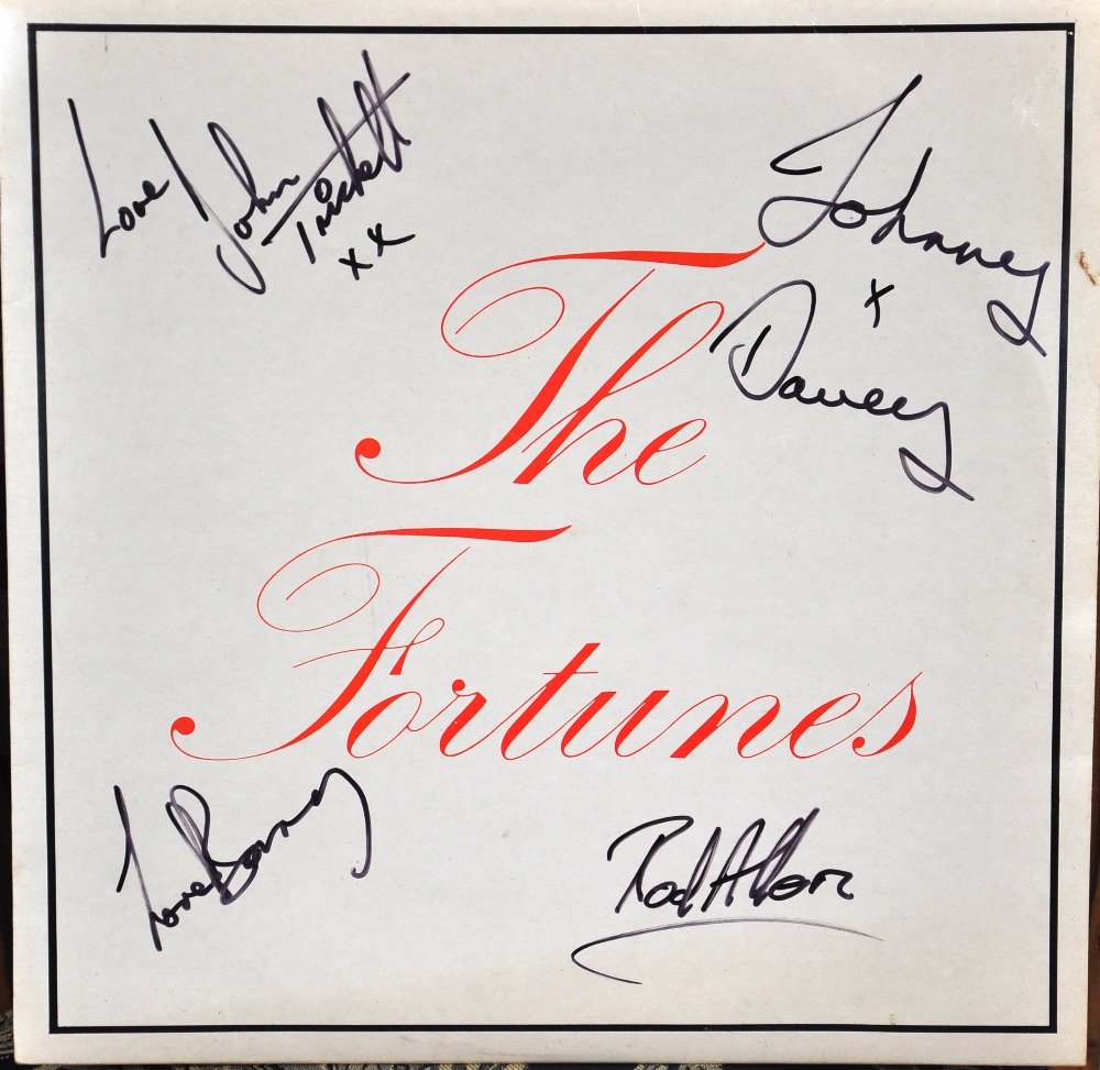 An LP "The Fortunes" signed by members of the band.