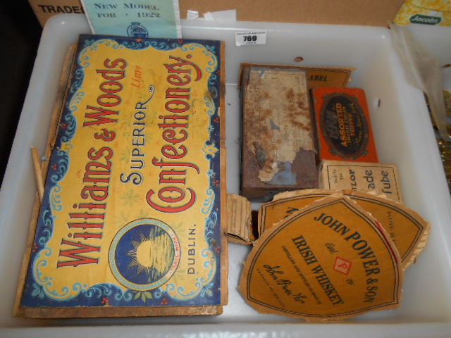 A Collection of Cardboard & Tin Advertising Boxes to include a Williams & Woods Superior