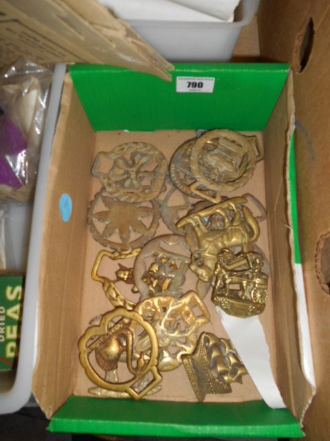 A Collection of Horse Brasses to include an Irish Jaunting car.