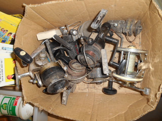 A Box of Fishing Reels.