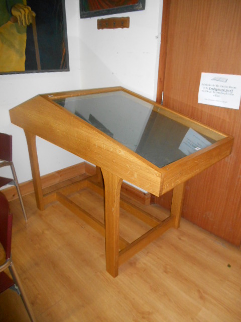 A Quality Oak Museum Style Tableau Display Cabinet. 170cm wide.