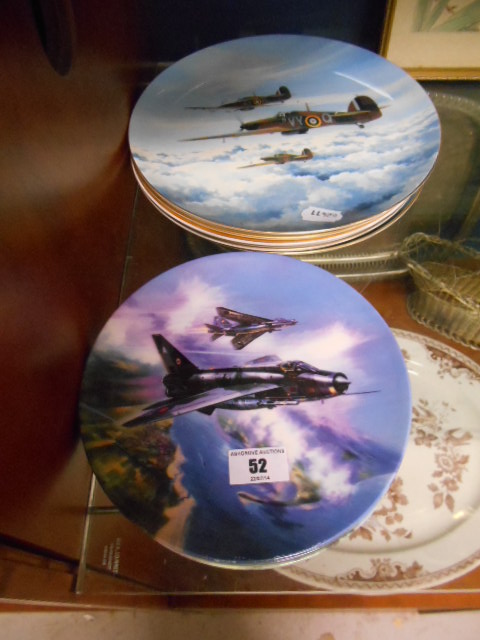 A Collection of Royal Doulton, Coalport and Wedgwood Spitfire and RAF Collectors Plates.