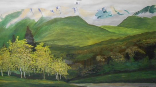 Lorenza Mahon Burns (Irish, Contemporary) Irish Landscape Watercolour, signed lower right & dated