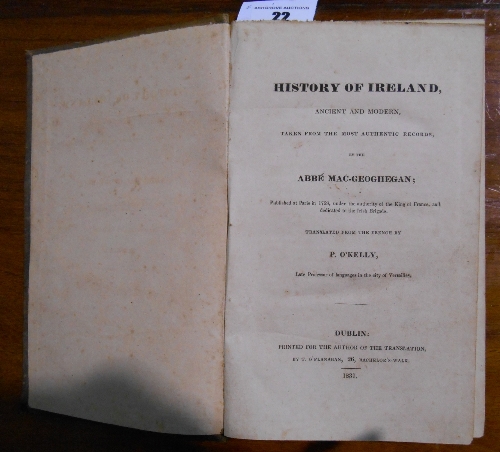 Volume 1 of: History of Ireland, Ancient and Modern, Taken from the Most Authentic Records by