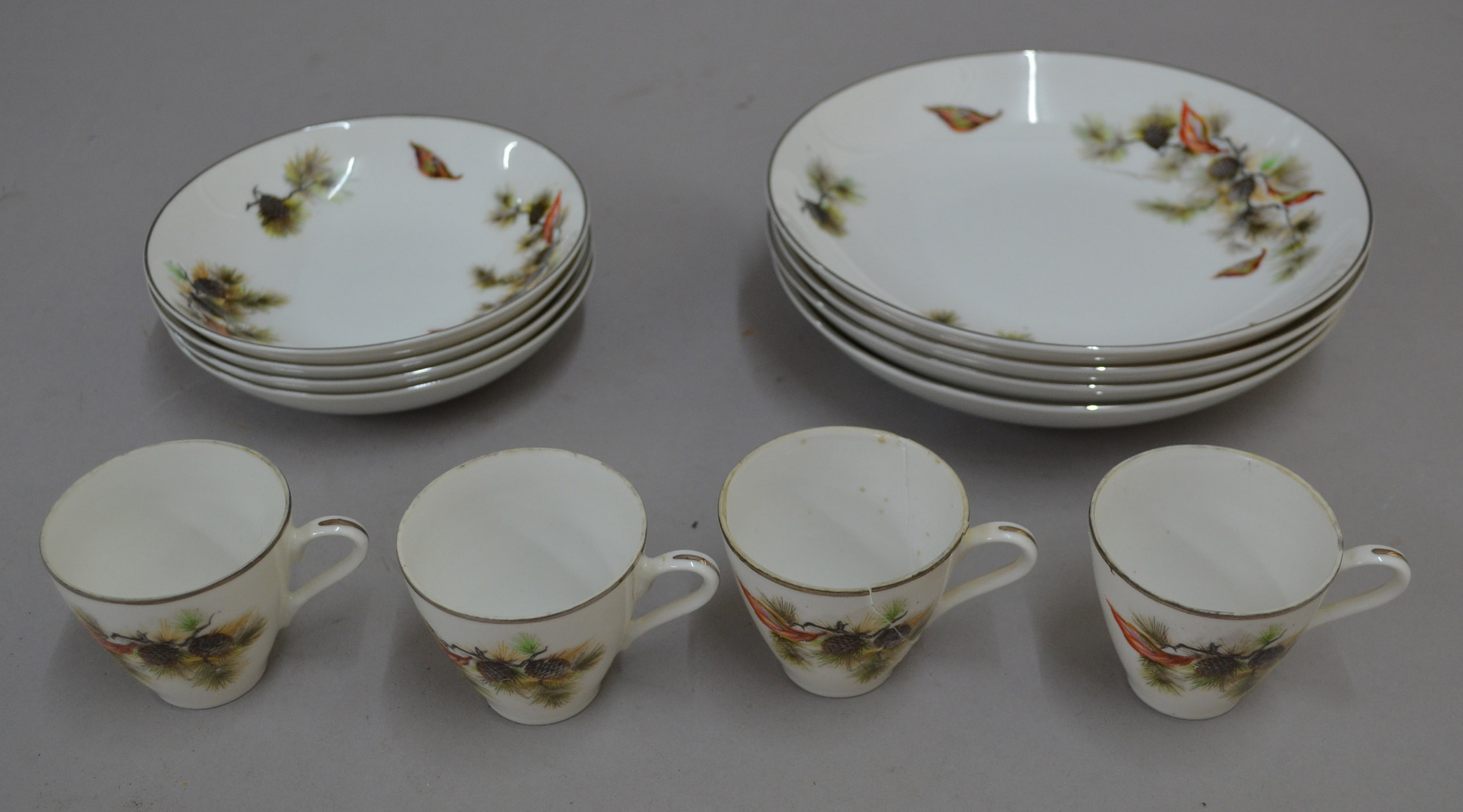 Good 55 piece set of Oriental Maru Taki china.