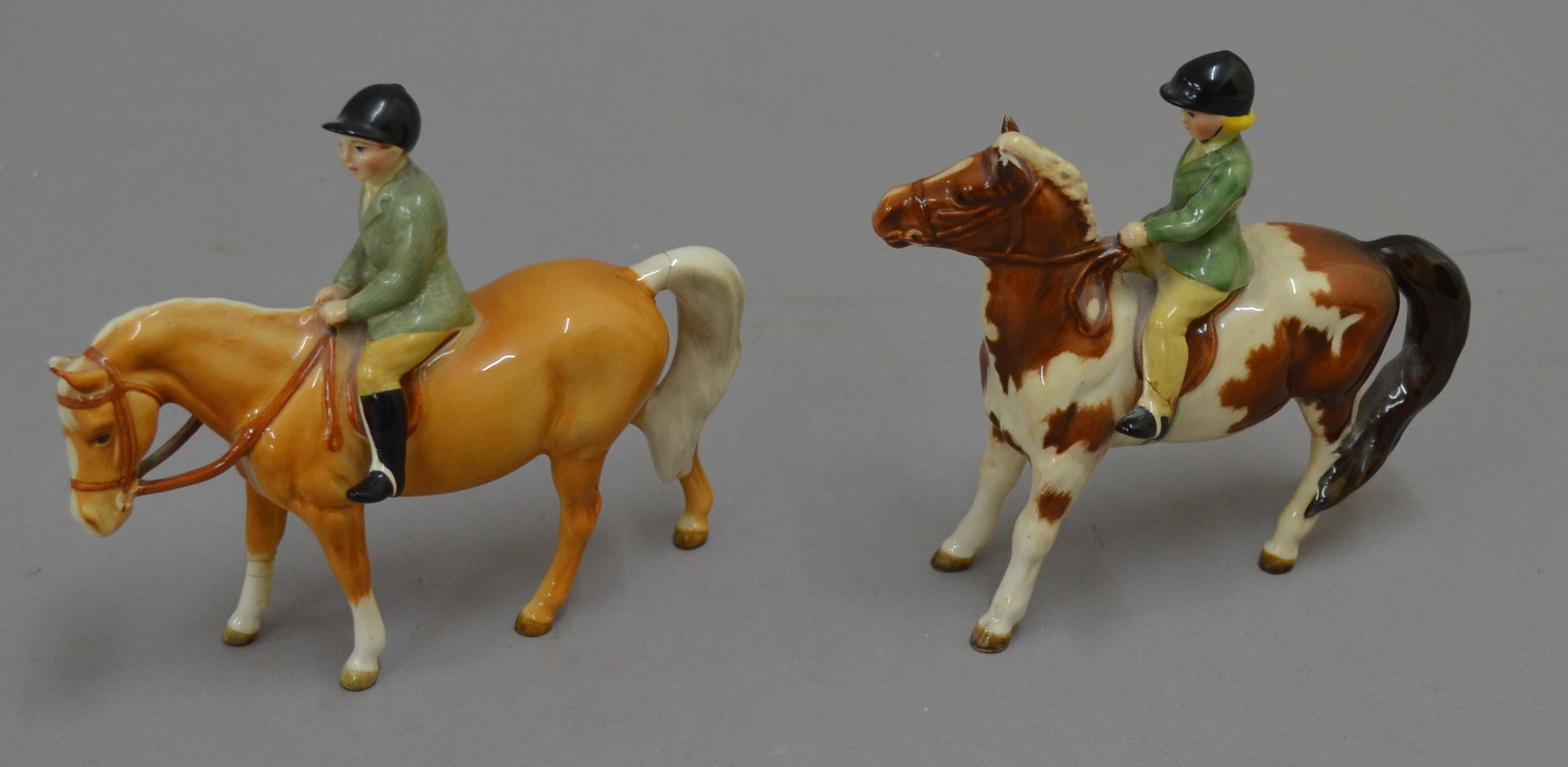 Two Beswick riders on horseback (s/d to both).