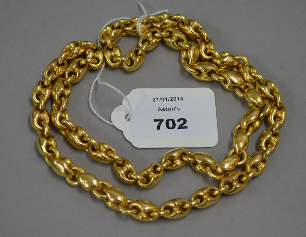 POLICE > PROCEEDS OF CRIME ACT > Hallmarked 18ct Gold heavy link chain 276g approx.