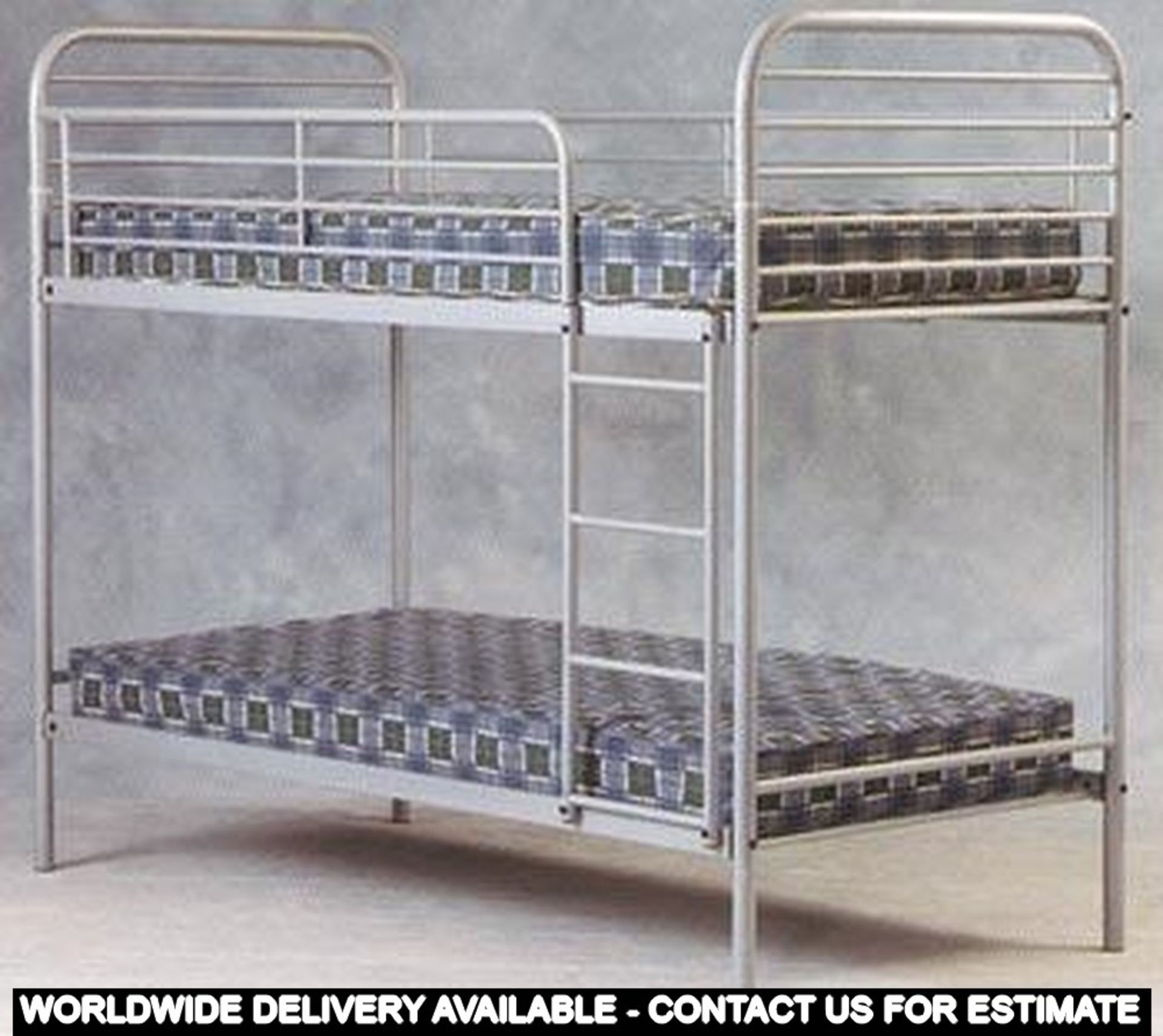 3FT SILVER METAL BUNK BED FRAME. NEW/BOXED