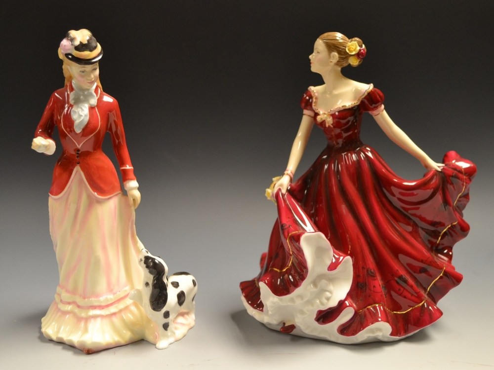 A Royal Doulton Pretty Ladies figure of the year 2010, Sophie HN5376; another, Sarah HN3384