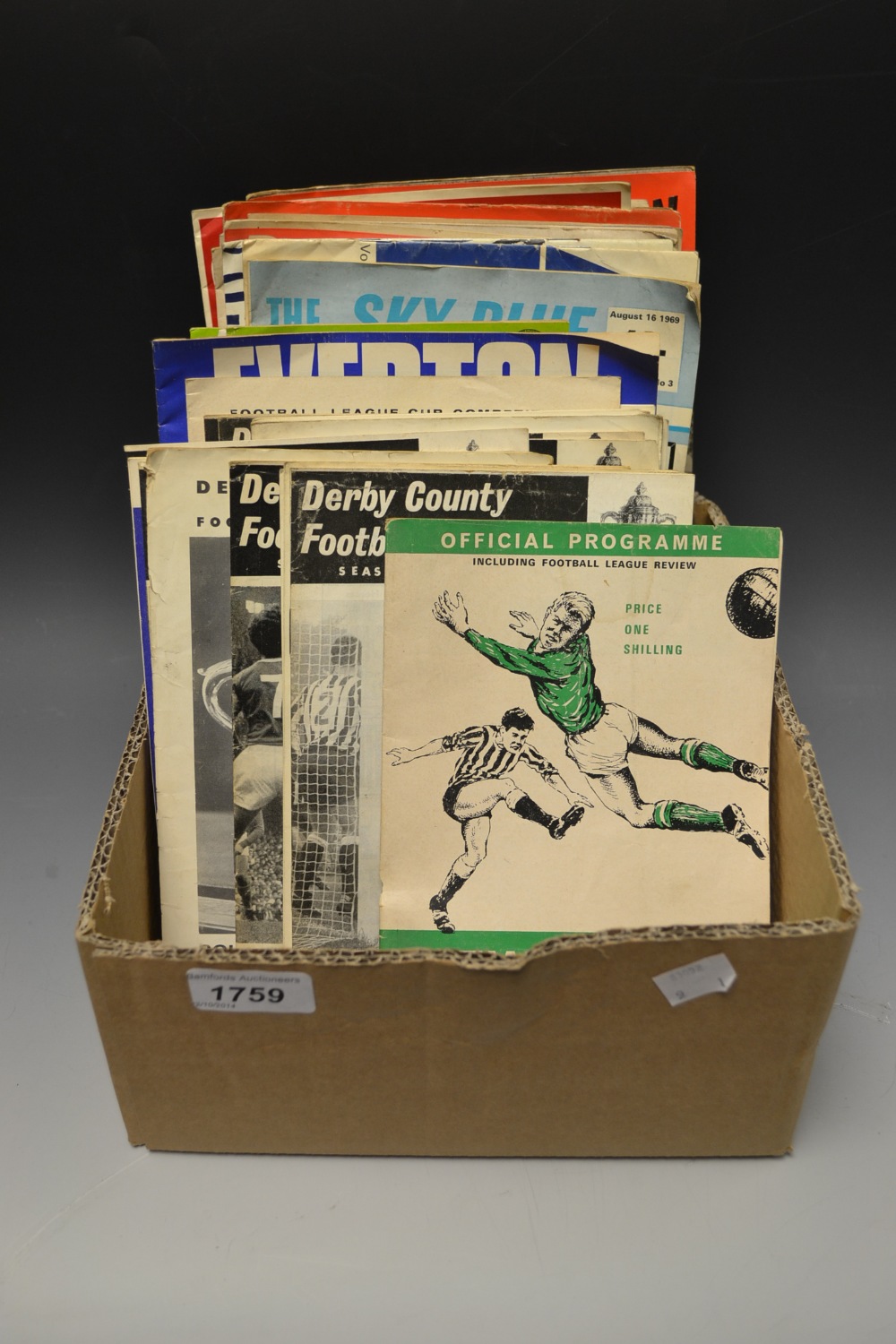 Football programmes, Derby County 1969 and later, league reviews etc. qty.