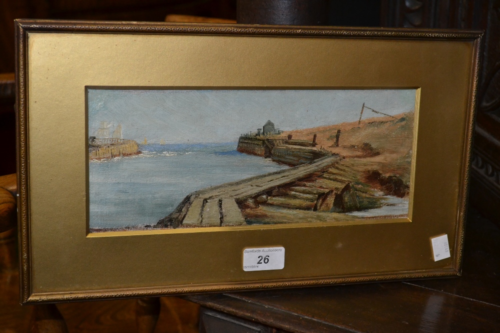 English School (early 20th century)
On the Harbour Side
oil on board