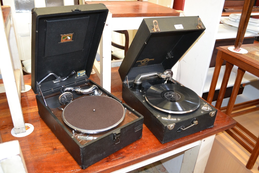 A Viva- Tonal colombia Grafonola record player n201, another (2)