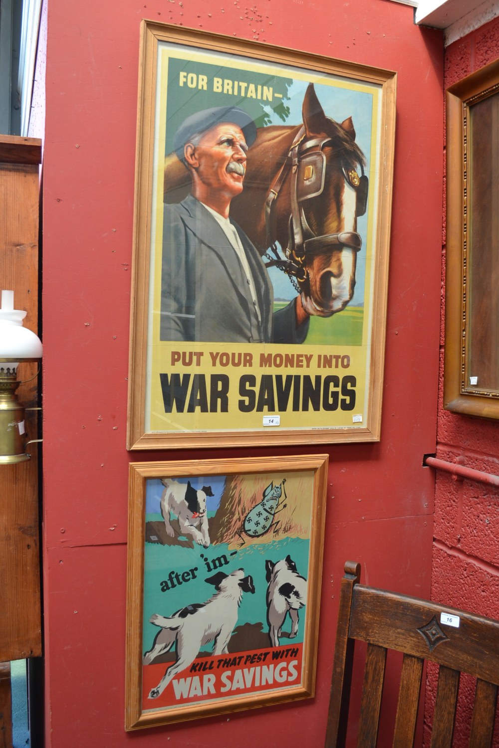 Advertising and WWII Interest - a National Savings poster printed for H.M. Stationary Office by J.