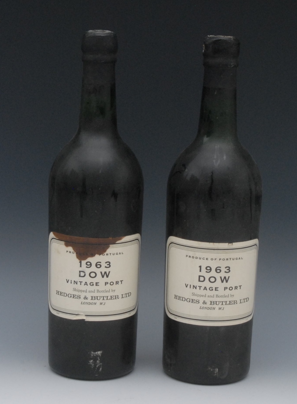 Dow Vintage Port, 1963, shipped and bottled by Hedges & Butler Ltd;  another  (2)