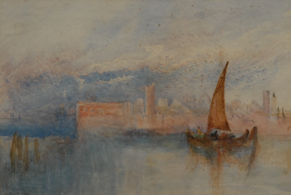 English School (19th century)
Venice
indistinctly signed, dated 1899, watercolour, 21cm x 30cm