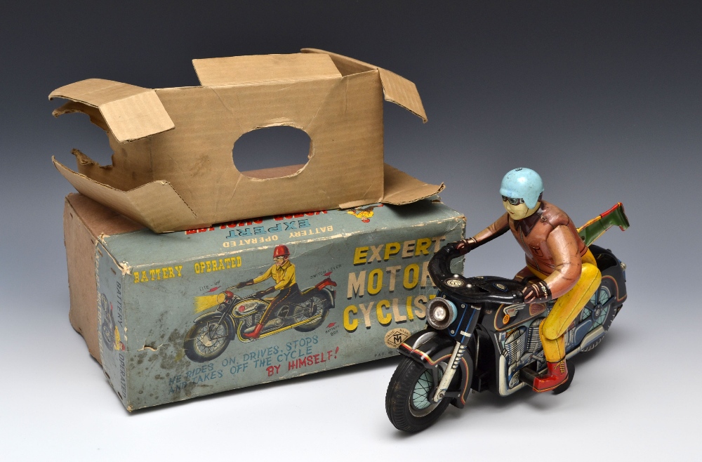 K.K Masutoku Toy Factory (Japan) Modern Toys tinplate and battery operated novelty Expert Motor