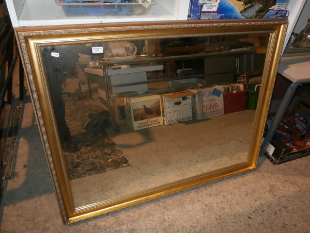 Large gilt framed mirror