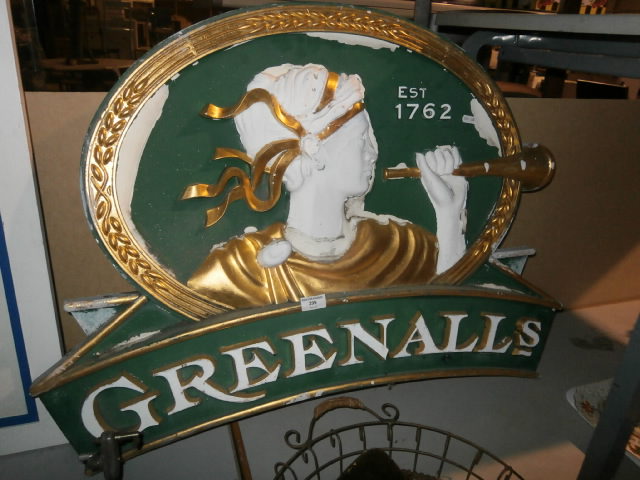 Greenalls pub sign a/f