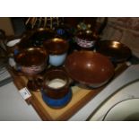 Tray of luster ware