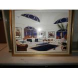 Modern gilt framed print