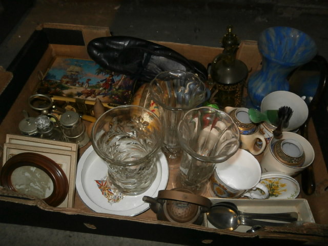 Box inc ballet shoes glass ware and other collectables