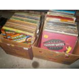 2 boxes of LP's inc Alice Cooper and other metal classics