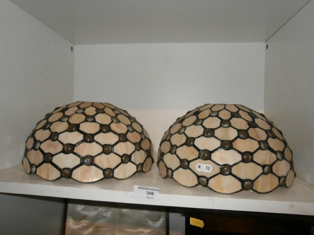 Pair of Tiffany light shades