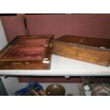 Edwardian writing box and 1 other