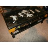 Oriental lacquered coffee table