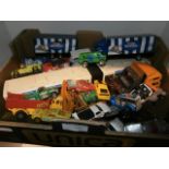 Box of die cast cars