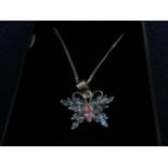 (DPN) 925 butterfly necklace