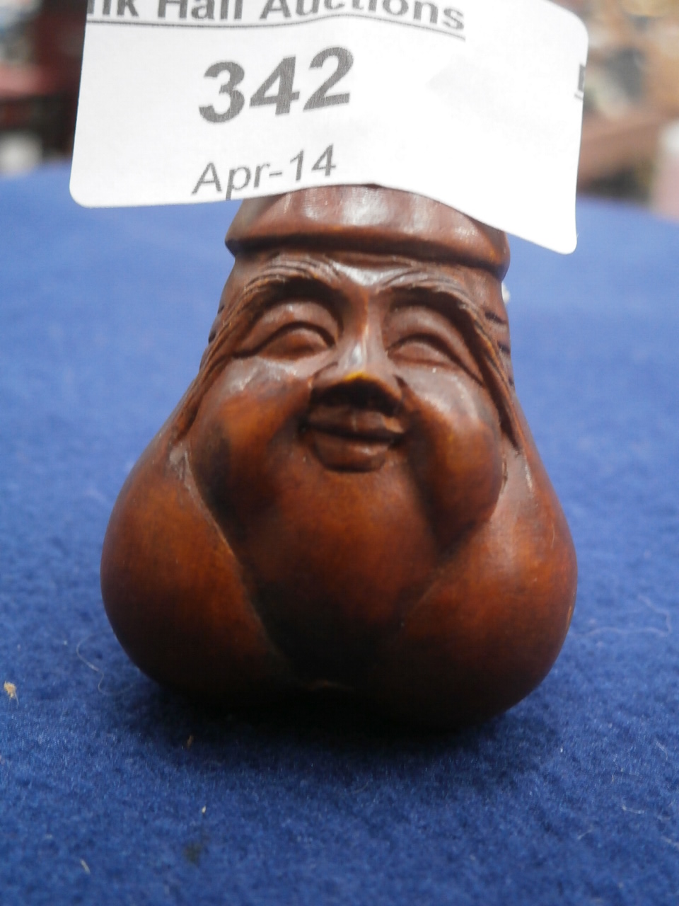 Wooden netsuke ""Wang Kai