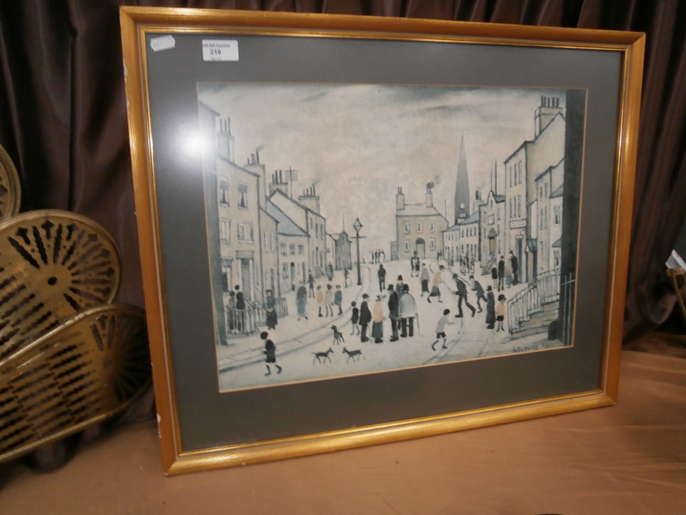 Framed Lowry print