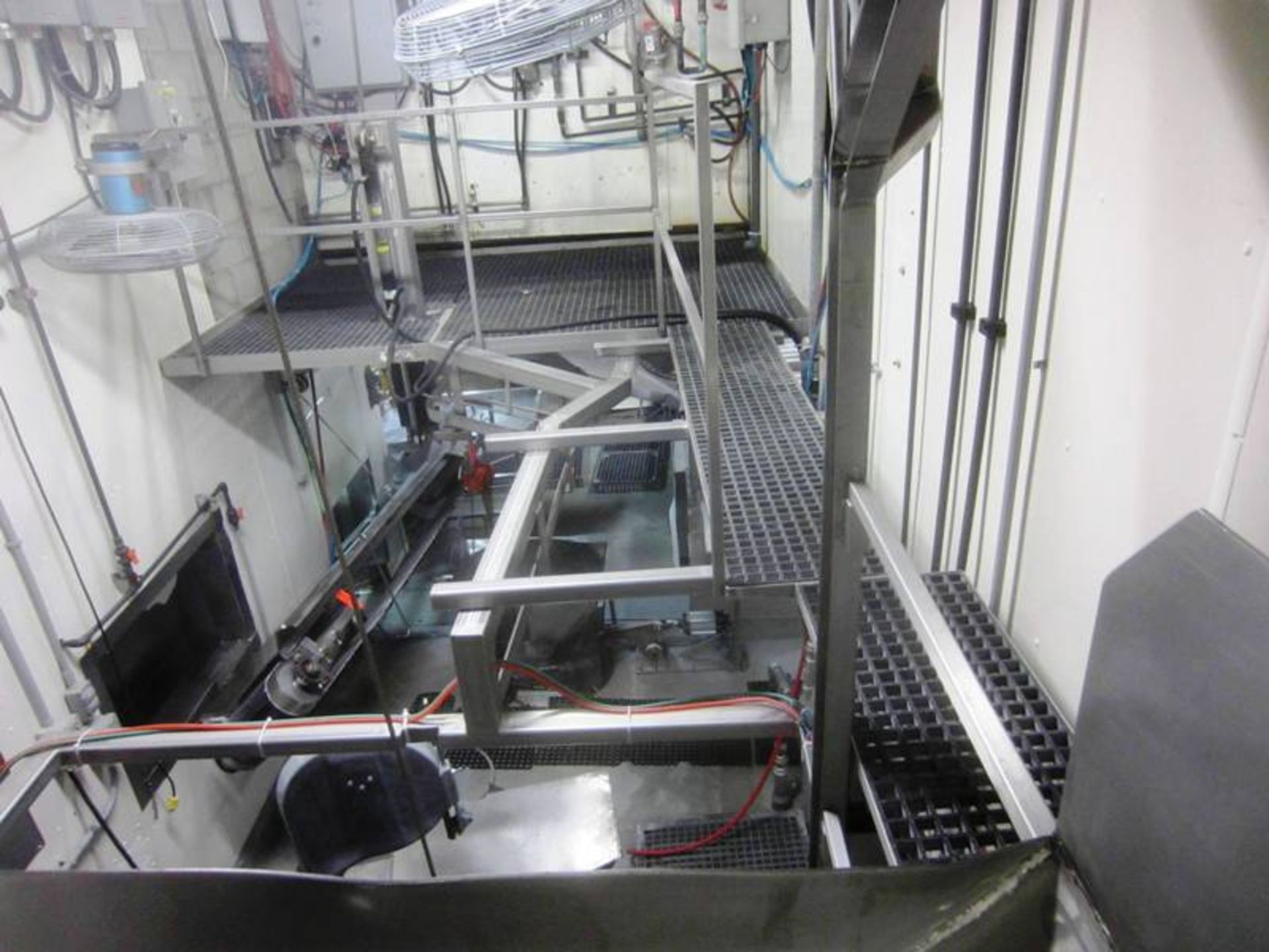 TecFood Mdl. V20 S.S. Stomach Washer with s.s. loader 3' W X 5' L, complete with rail, overhead work - Image 5 of 8