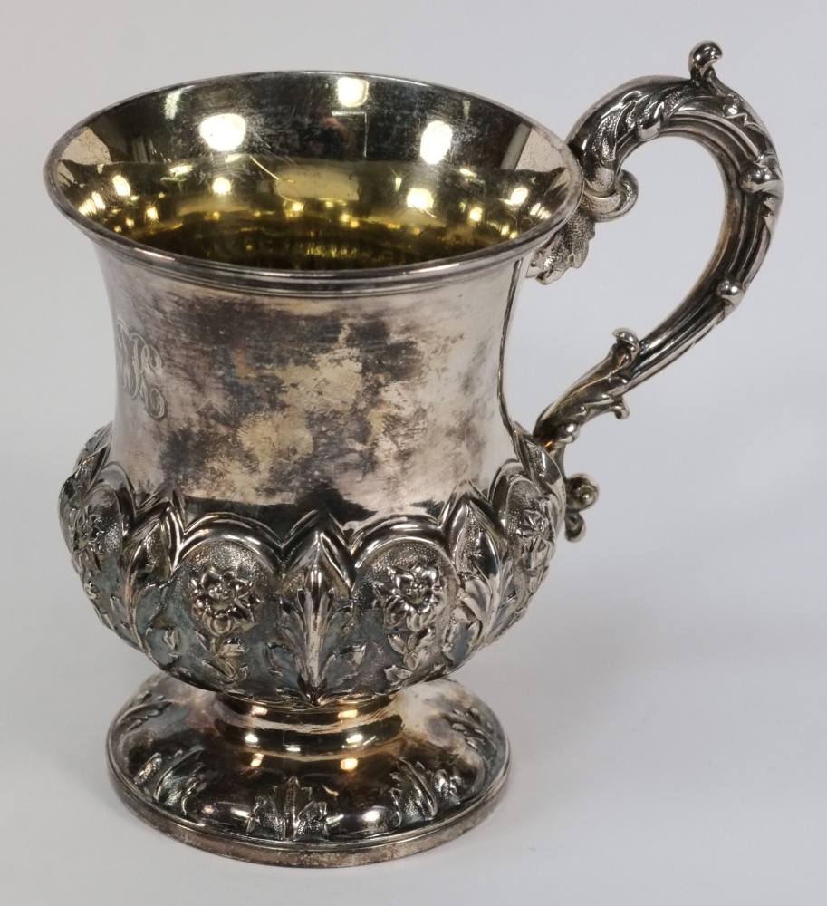 An early Victorian silver Christening cup, maker  Edward Barnard, Edward Barnard Jnr, John & W
