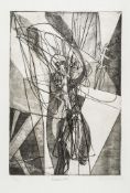 Stanley William Hayter (1901-1988) - Descente two engravings with soft-ground etching and scorper,
