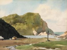 John Minton (1917-1957) - Cardigan, Wales watercolour on paper 10 x 14 in., 25.3 x 35.6 cm