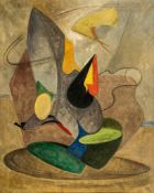 John Buckland-Wright (1897–1954) - Abstract No.2, c1934 oil on canvas, signed and titled on the