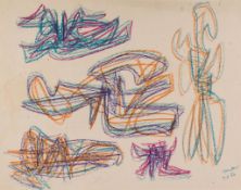 Stanley William Hayter (1901-1988) - Untitled, 1956 coloured pastels on paper, signed and dated 7.