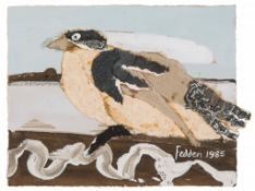 Mary Fedden (1915-2012) - Untitled (Bird), 1985 collage and gouache on card, signed and dated at