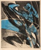 Stanley William Hayter (1901-1988) - Jeux d`eau (B.&M.208b) engraving with soft-ground etching