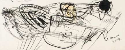 Stanley William Hayter (1901-1988) - Untitled, 1957 pen, ink with wash on paper, signed and dated
