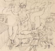 Betty Swanwick (1915-1989) - Untitled pencil on paper 18 x 19 in., 45.7 x 48.3 cm Provenance: