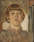 Daphne Charlton - Self Portrait oil on canvas executed circa 1933 12 x 10 in., 30.5 x 25.4 cm