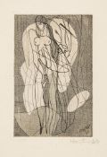 Stanley William Hayter (1901-1988) - Greeting card for 1943-44 (B.&M.158) engraving with soft-