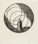 Craig (Edward Gordon) - Stage scene design, Circles,  circular wood-engraving on Japan tissue,