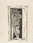 Craig (Edward Gordon) - Hamlet`s Father`s Ghost,  woodcut, on thin laid paper, initialled and dated