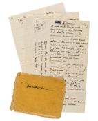 Collection of autograph manuscript notes, music etc., including  (Edward Gordon)   Collection of