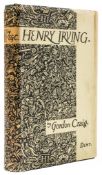 Craig (Edward Gordon) - Henry Irving,  first edition, inscribed by the author to Hugh Dent (son of
