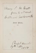 Wordsworth (William) - Select Pieces, from the poems of Wordsworth,  signed presentation copy from